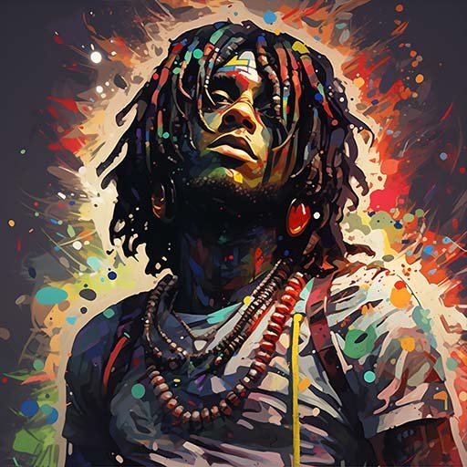 Shopify collection image titled "Drill Beats" featuring top-notch drill music artists like Chief Keef, Lil Durk, Pop Smoke, Fivio Foreign, and Digga D.