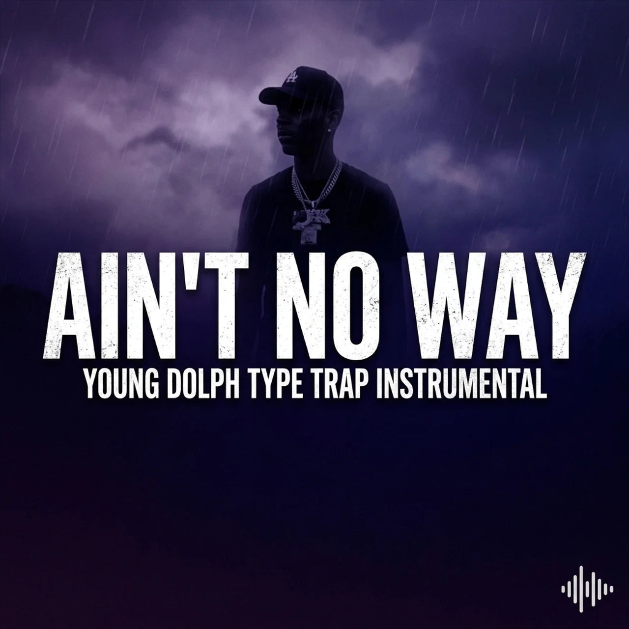 Person wearing a cap with 'Ain't No Way' text and album title on a dark background