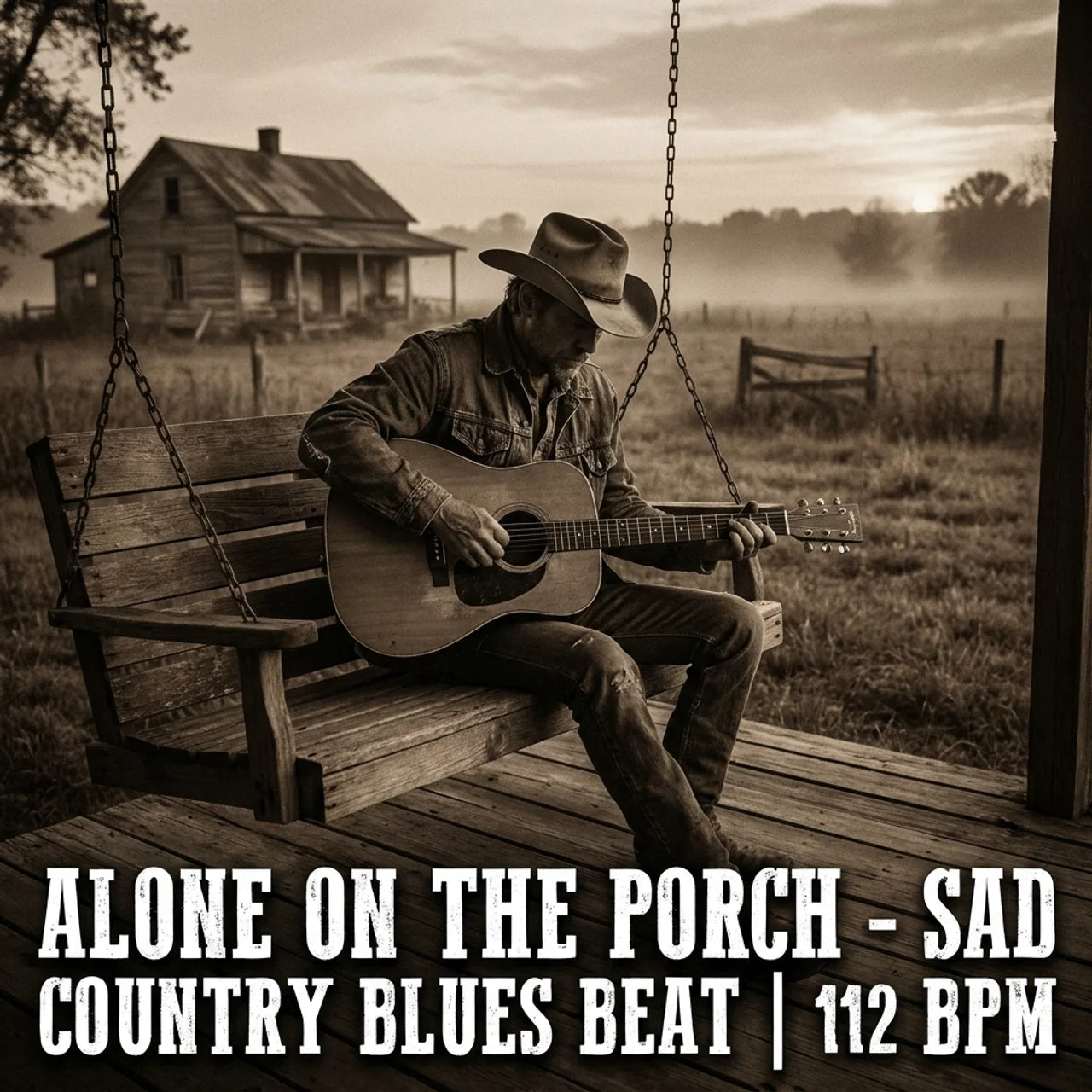 Alone on the Porch - Sad Country Blues Beat | 112 BPM